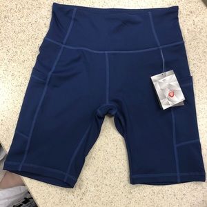 A set of two biker shorts